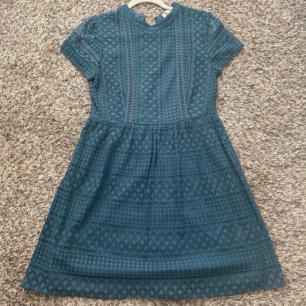 Francesca’s blue lace dress